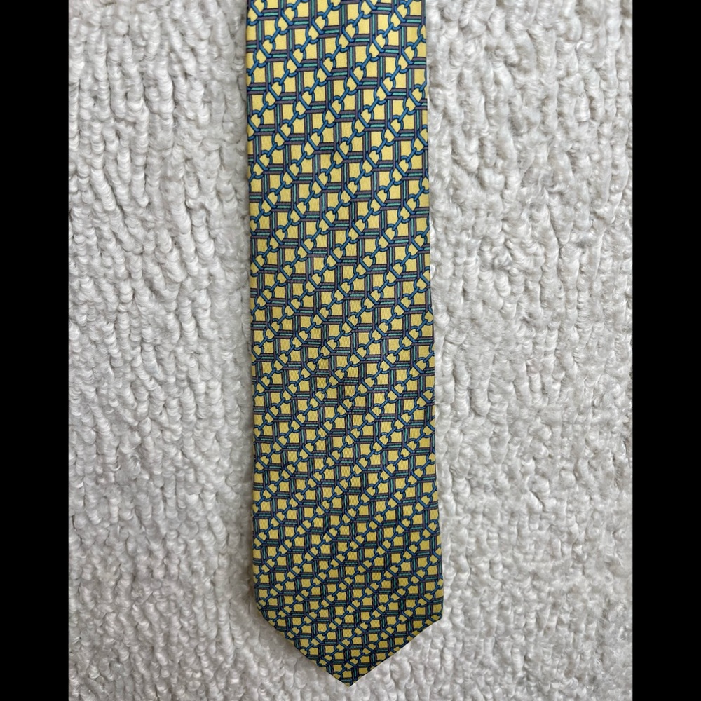 Hermes paris vintage silk tie
